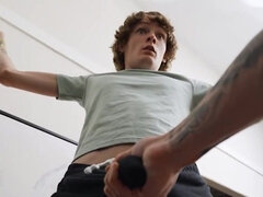 Hunk with long hair and a big cock looking too hot