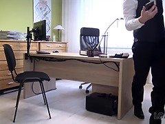 Arsch, Blasen, Braunhaarige, Hundestellung, Hardcore, Hd, Geld, Büro