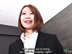 Sexy Asuka Suzumura wears office lady clothes and wants fuck