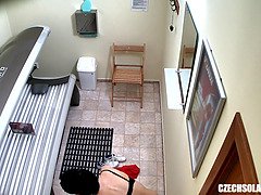 Voyeur Hidden Cam in Public Solarium