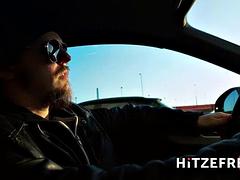 Hot Online Date In The Car