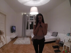 Sexy Brunette Lesbian Video Diary 2 - Vinna Reed