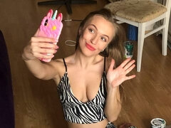 Tyłek, Brunetka, Palcówka, Rozdziawiony, Naturalne cycki, Ogolona, Solo, Cycki