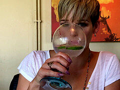 큰 음경, 오랄섹스, 야한 이야기, 대단히, 수음, 현실, 짧은 머리