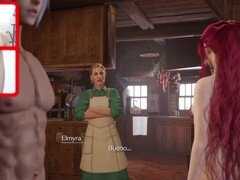 Man-meat from Final Fantasy 7 gets a jizz-shotgun on the backside