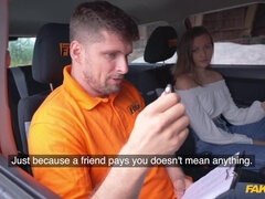 Young starlet takes Kristof's cock deep in her trimmed pussy