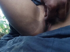 Mamada, Pareja, Penetracion con dedos, Peludo, Casero, Indio, Al aire libre, Coño