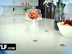 Your Favorite Big Titted Mistress Of The Dark Gets Attacked By Huge Cock