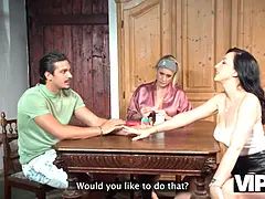 Vip4k. big-titted cougar Brittany Bardot fucked with a giant italian pecker
