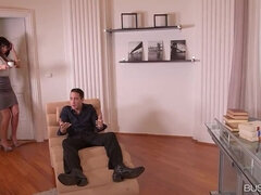 Анальный секс, Большие сиськи, Грудастые, Пальцем, Очки, Секс без цензуры, Милф, Секретарша