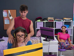 Amerykański, Chłopak, Kutas, Akademik, Gra, Hd, Krótkie włosy, Tatuaż