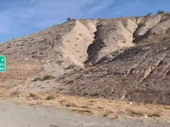 Fit couple have hot sex in the Valley of Fire