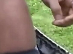 Interracial Orgy in the Garden: These Hotties Love to Be Fucked in the Ass