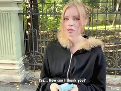 18 jahre, Blondine, Blasen, Kehlenfick, Schwanz, Hardcore, Hd, Russisch
