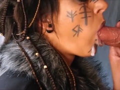 Hot MILF Petra Takes Arrow's Big Cock Cumshot in Mouth - Close Up Blowjob & Cumplay Compilation