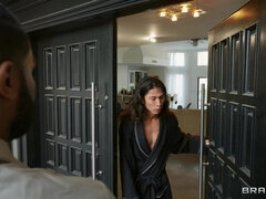 Pair of curvy blonde bitches with big boobs shagged by younger dude