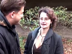 Older Woman Accepts an Offer for Sex in Public