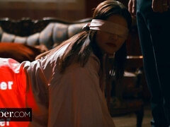 In den arsch, Arsch, Blasen, Braunhaarige, Handjob, Strümpfe, Jungendliche (18+), Flotter dreier