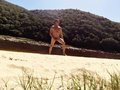Naked at a River Mouth and End up Busting a Nut!