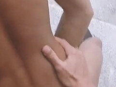 Outdoor villa twink sex