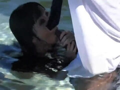 アジア人, デカチン, 黒人, カワイイ, プール