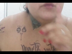 Gros cul, Fait maison, Fille latino, Seins naturels, Piercing, Solo, Tatouage