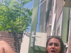 I was tanning in my backyard and got nasty as bang, expect my neighbors didn�t noticed