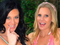 Blondin, Brunett, Fingering, Lesbisk, Slick, Milf, Fitta, Tuttar