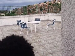 I copulated in the favela's brand new on the terrace of my building facing the favela Camila Flowers
