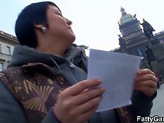 BBW picks up tourist for sex in the bathroom