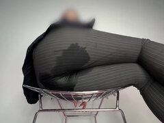 Accident, Gros cul, Femelle, Femme dominatrice, Fétiche, Bureau, Pisser, Douche