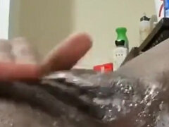 Afrikansk, Amatør, Stor rumpe, Hunn, Fingring, Orgasme, Fitte, Alene