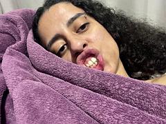 Bibi Houranis Hairy Pussy Under Blankets