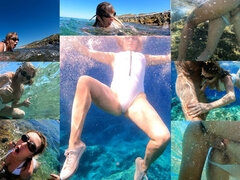 Ερασιτέχνης, Πρωκτικό, Ευρωπαίος, Ώριμη γυναίκα, Κατούρημα, Στρώνουν, Υποθαλάσσια
