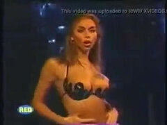 Isabel four disrobes (Chile TV)