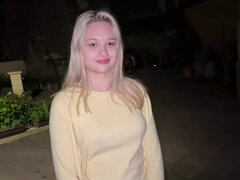 Hot Blonde Neighbor Fucks Me on Vacation - Big Tits, Blowjob, Creampie