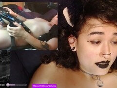 Sperma shot, Spel, Orgasme, Shemale, Vibrator