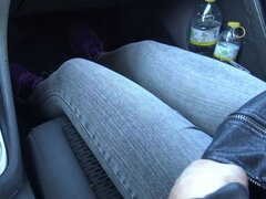 Enthousiasteling, Auto, Stel, Sperma shot, Handbeurt, Moeder die ik wil neuken, Gezichtspunt, Vrouw