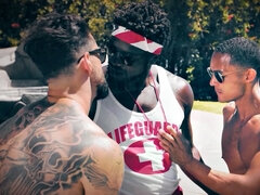 HETEROFLEXIBLE - Tutor Enzo Muller Jerks Off Football Jock Nate Rose To Help Him Focus