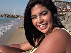 Curvy Latina is attracted to outdoor sex in POV action