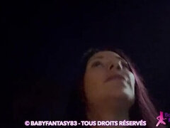 Hot Belgian Amateur with Colored Hair Gives Blowjob & Swallows Cum in Public - HD Video