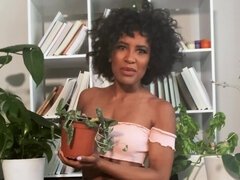 Traseiro, Negroa, Ébano negroa, Hd, Melharucos naturais, Solo chão, Tetas, Brinquedos