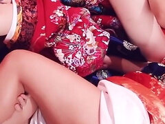 Under the Kimono - Two Sluts Fuck Hard and Loud.