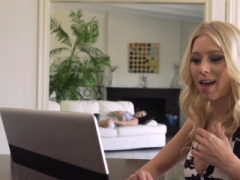 Breasty stepmom blows fuck tool and gets pounded