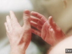 Schönheit, Grosse titten, Blondine, Blasen, Kehlenfick, Lecken, Muschi, Titten