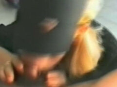 Blond, Pijpbeurt, Seksspeelgoed, Europees, Harig, Italiaans, Kousen, Oud