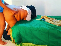 Muslim Hijab Sexy Female Teacher Gets Hot While Teaching Student Then Fucks with Student - Big Ass & Huge Boobs with Tight Pussy