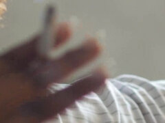 Amatorka, Piękne grube kobiety, Czarny, Palenie, Solo