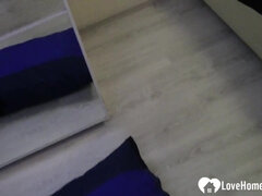 Amatorka, Blondynka, Obciąganie, Para, Domowej roboty, Mamuśka, Pończochy, Cycki