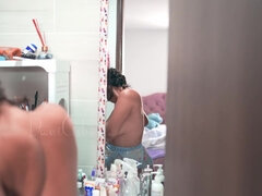 Velika rit, Velike joške, Dildo, Ženska, Latinka, Orgazem, Solo, Squirting